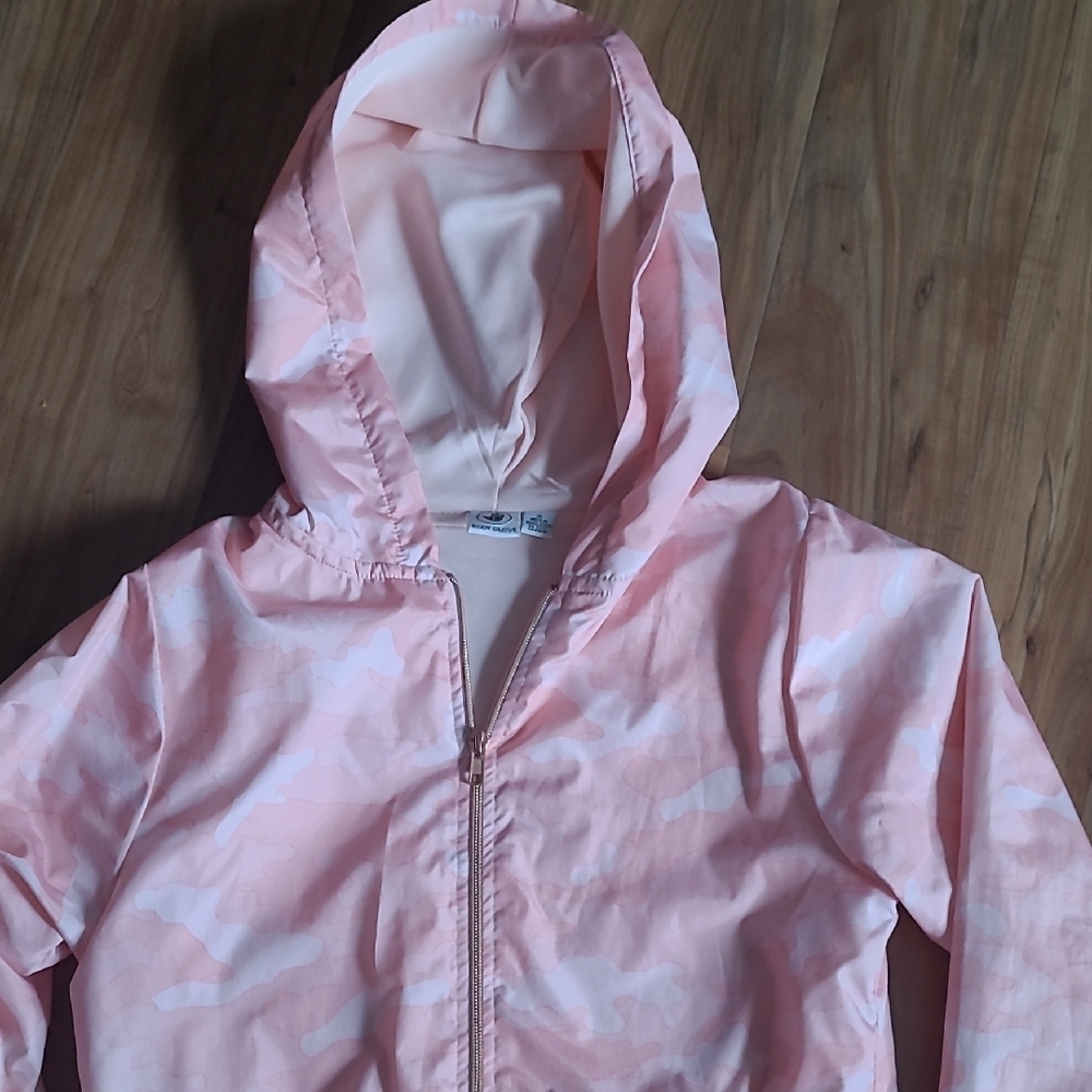 Body Glove Pale Pink Hooded Windbreaker